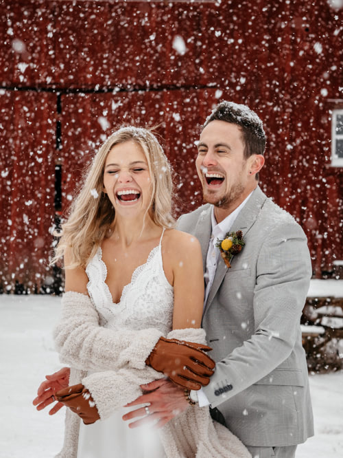 couple in snow